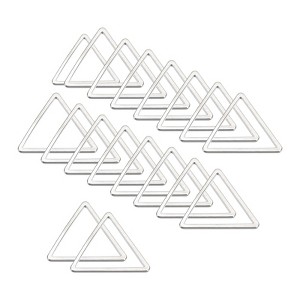 Unique Bargains Jewelry Handmade Triangle Earrings Beading Hoop 30 Pcs - 1 of 4