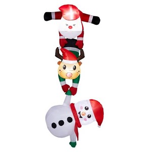 Karl Home 7.5FT Lighted Hanging Santa Reindeer Snowman Christmas Inflatable Decoration - 1 of 1