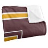 Loyola University Chicago Primary Logo Stripes Silky 50x60 Blanket, 1 Sided 50x60 - 3 of 4