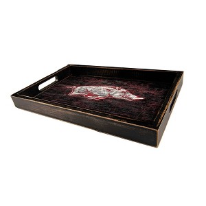 NCAA Arkansas Razorbacks Distressed Tray - 1 of 3