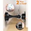 DOMETOUR Magnetic Door Stopper, Door Holder for Wall/Floor Mount, Keeps Door Open, Silver, 1 Pack - 3 of 4