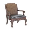 Comfort Pointe Liza Arm Chair Brown: Upholstered, Transitional Style, Wood Frame, Foam Cushion - 2 of 4