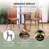 WestinTrends Playa Outdoor Modern Stackable Patio Dining Chairs (Set of 2) - 4 of 4
