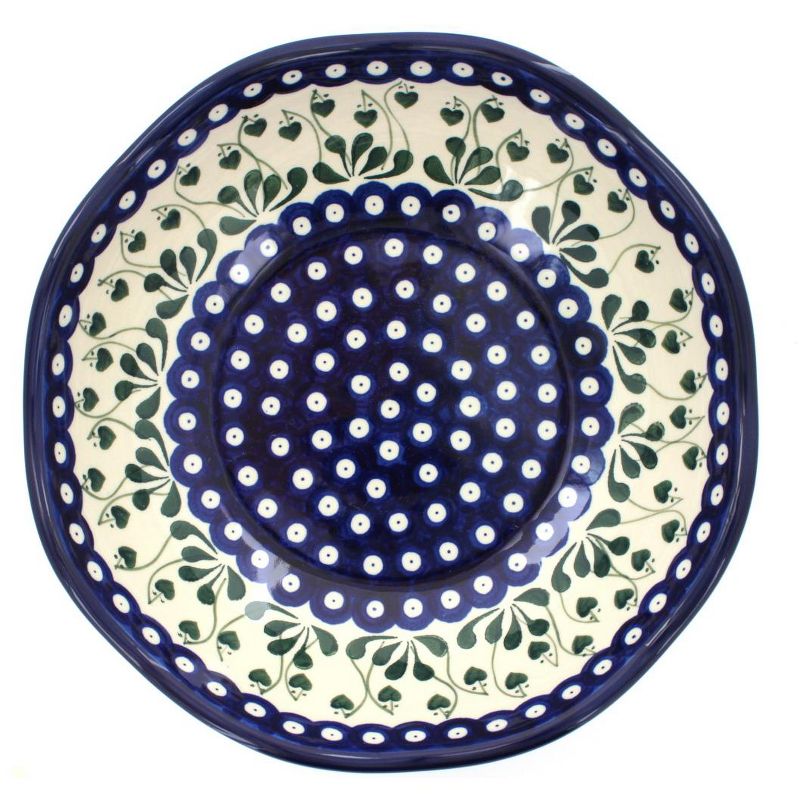 Blue Rose Polish Pottery 273 Ceramika Artystyczna Large Scallop Bowl, 2 of 4