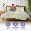 Kickoff Home Viscose from Bamboo Sheets Set 300 Thread Count 100% Organic Bamboo Viscose Cooling Bedding Sheets Hot Sleepers, Flat, Fitted, Pillowcase - 3 of 4