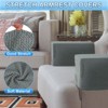 Unique Bargains Non-Slip Soft Stretch Diagonal Plaid Armchair Slipcovers - 3 of 4