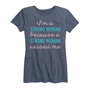 Women's - Instant Message - I'm A Strong Woman Short Sleeve Graphic T-Shirt - 1 of 4
