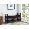 Airsurfer Storage Shoe Bench with Hidden Compartment and Cushioned Seat for Entryway and Living Room - 3 of 4