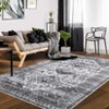 Vintage Oriental Washable Area Rug, Stain-Resistant Low Pile, Non-Slip Distressed Carpet for Living Room, Bedroom, Office - 2 of 4