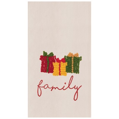 C&F Home Family Presents Embroidered Flour Sack Cotton Kitchen Towel