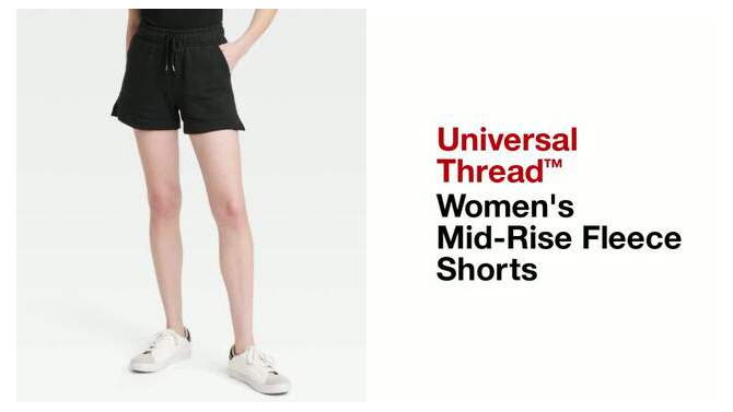 Women's Mid-Rise Fleece Shorts - Universal Thread™, 2 of 13, play video