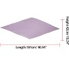Allegra K Women's Solid Color Bandana Pleated Rhombus Head Scarf Wraps Scarves Neckerchief 1 Pc - 3 of 4