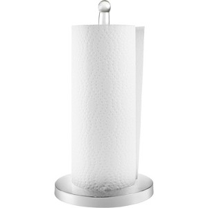 Enlea Modern Paper Towel Holder for Countertop, Acrylic and Metal Weighted Base Paper Towel Holder for Kitchen Countertop Decor - 1 of 4