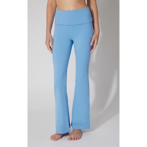 Yogalicious Womens Lux Florence Fold Over Flare Leg Pant - 1 of 3