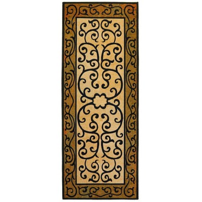 Homefires Frontgate Runner Rug in Blue Medallion Pattern, Indoor Only, 20" x 54" for Hallways, Entryways, and Galley Kitchens