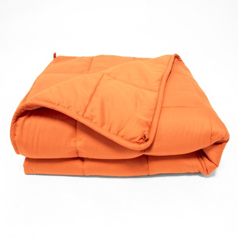 Weighted discount microfiber blanket