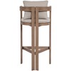 Meridian Furniture,Newport Water Resistant Fabric Upholstered Outdoor Patio Bar Stool - 3 of 4