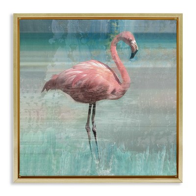 Stupell Industries Layered Flamingo Bird Portrait, 25" x 25"