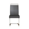 CAVINAS Modern Dining Chairs, Faux Leather High Back Upholstered Side Chair with C-shaped Tube Metal Legs, Guest Office Chair - 4 of 4