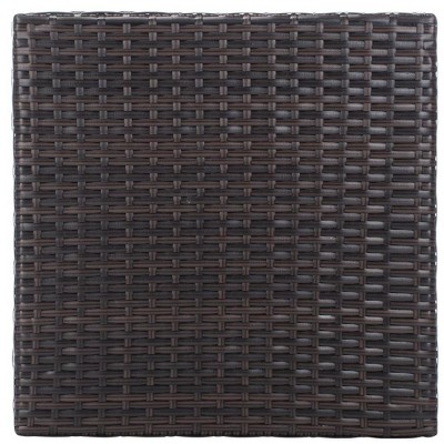 Natural Beige Wicker Outdoor Patio 3 Piece Chat Set
