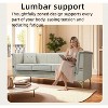 TiramisuBest 82.67" Modern Velvet 3-Seater Chesterfield Style Beige Couch for Living Room with 2 Pillows - Beige - 2 of 4