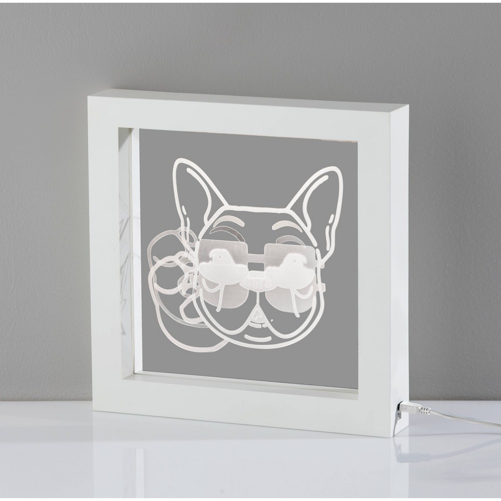 Photos - Floodlight / Street Light Adesso Cool Dog Video Light Box White - : Modern Plastic Novelty Lamp, Inte 