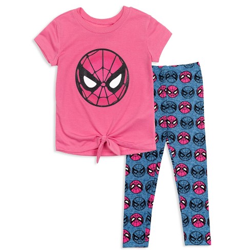 Pink store spiderman shirt