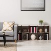 IRIS USA 2 tire Space Saving Cube Organizer with Height Adjustable Shelf, White - 4 of 4