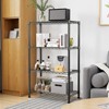 SEVOBAL Utility Storage Shelves 1000 lbs Storage Shelving 4-Tier Utility Shelving Unit Steel Organizer Wire Rack for Home, Black, 23.6"*13.7"*53.4" - 2 of 4