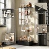 FUFU&GAGA Black Glass Cabinet Multi-Functional Storage Display for Home and Office Bookcase Buffet - 3 of 4