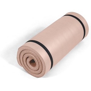 Extra Thick 1-Inch Yoga Mat, High Density Non-Slip Exercise Mat with Strap for Home Gym, Pilates, Workouts, Multiple Size Options - 1 of 4