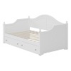 KTMBDW Twin Daybed with 2 Storage Drawers, Wood Day bed Frame with Small Handrail, Twin Size Sofa Bed for Bedroom, Living Room - 4 of 4