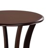Vynxaria Cherry Round Accent Table with Faux Marble Top - Elegant & Artistic Design - 2 of 4
