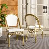 Lydia Bistro Chair (Set Of 2) - Indoor/Outdoor - PAT4044 - White - Safavieh - 2 of 4