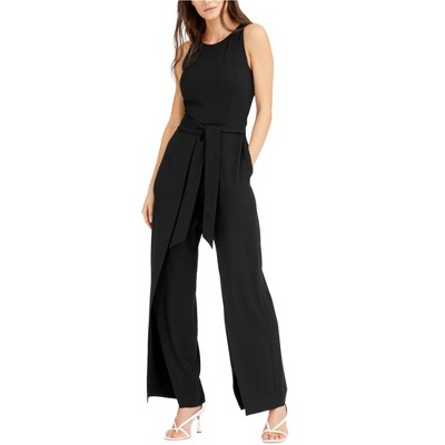 I.N.C International Concepts Womens Walk Through Jumpsuit, Black, 12