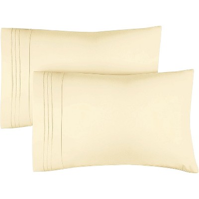 Ultra Soft Solid Pillowcases Set of 2 - Breathable & Comfortable Pillow Covers - CGK Linens