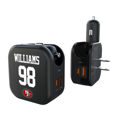 NFL San Francisco 49ers Players Game Tactic 18-Watt 2 in 1 USB A/C Charger