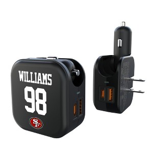 NFL San Francisco 49ers Players Game Tactic 18-Watt 2 in 1 USB A/C Charger - 1 of 3