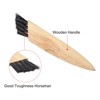 Unique Bargains Portable Household Horsehair Shoes Cleaning Brush with Wood Handle 5 Pcs - 4 of 4