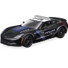 2015 Chevrolet Corvette Z06 "Police" Black with Blue Stripes & White "Maisto Design Authority" 1/24 Diecast Model Car by Maisto - 2 of 3