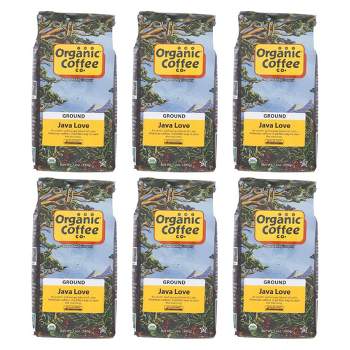 Organic Coffee Company Java Love Ground Coffee - Case of 6/12 oz Bags