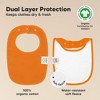 KeaBabies 8pk Organic Baby Bibs for Boy, Baby Drool Bib for Baby Boys and Girls, Newborn Teething Bibs - 3 of 4