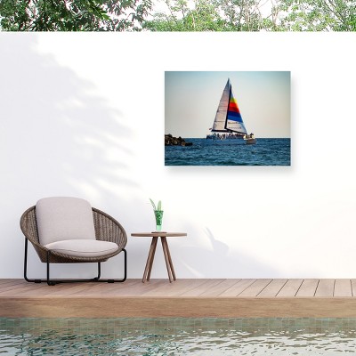 "Sailing Tour Boat" Outdoor Canvas