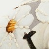 20"x20" Oversize Pumpkin Square Throw Pillow Cover Gray/Ivory - Rizzy Home - 4 of 4