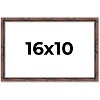 PosterPalooza | 16x10 Thin Bamboo Picture Frame, UV Acrylic, 2 Finishes - Gold and Brown - 2 of 4