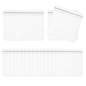 Unique Bargains Packaging Jewelry Anti-Oxidation Anti-Tarnish Storage Zipper Bags Clear 100 Pcs - 1 of 3