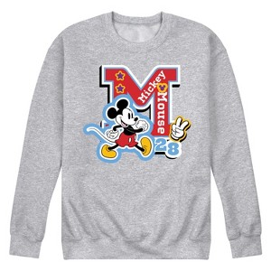 Men's - Disney - Mickey Mouse Patch 28 Graphic Fleece Sweatshirt - 1 of 4
