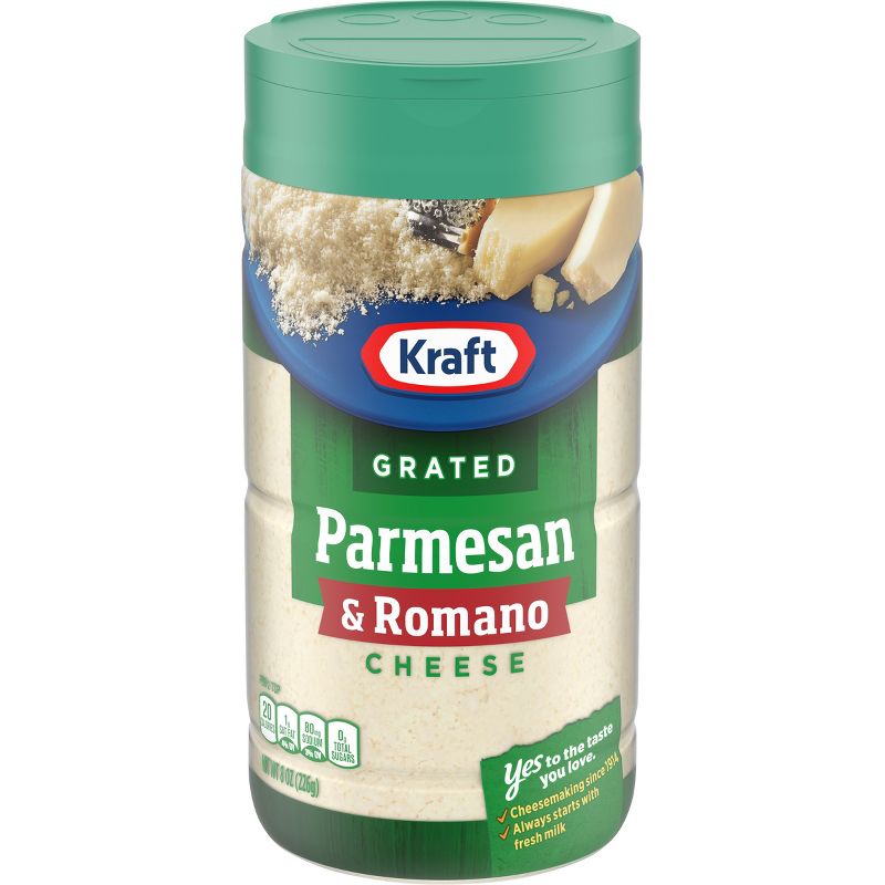 Kraft 100% Grated Parmesan &#38; Romano Cheese 8oz, 1 of 9