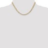 Black Bow Jewelry 4.5mm, 14k Yellow Gold, Open Concave Curb Chain Necklace - 2 of 4