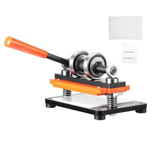VEVOR Leather Cutting Machine, 7.1 x 3.9 in Embossing Plate Manual Die Cutter, 0.47 in Pressure Stroke Dual Guide Shafts Die Cut Machine, Black - 1 of 4